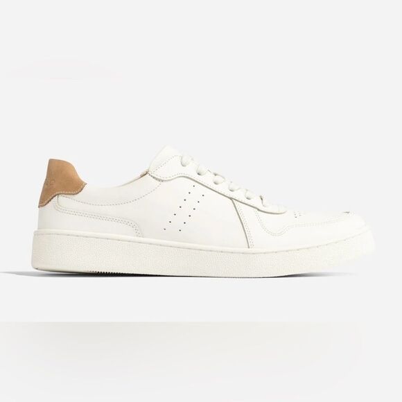 NIB NISOLO Women’s White Beto Go To Leather Court Sneakers Casual Shoes- Size 11 - Picture 2 of 14